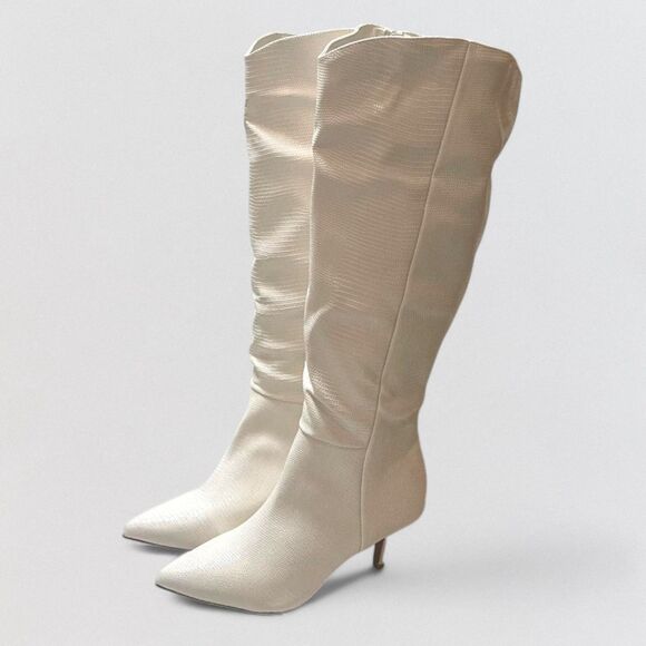 Journee Tullip Kitten Heel Pointed Toe Boots, NEW. Size 9.5 Wide Calf - Picture 12 of 12